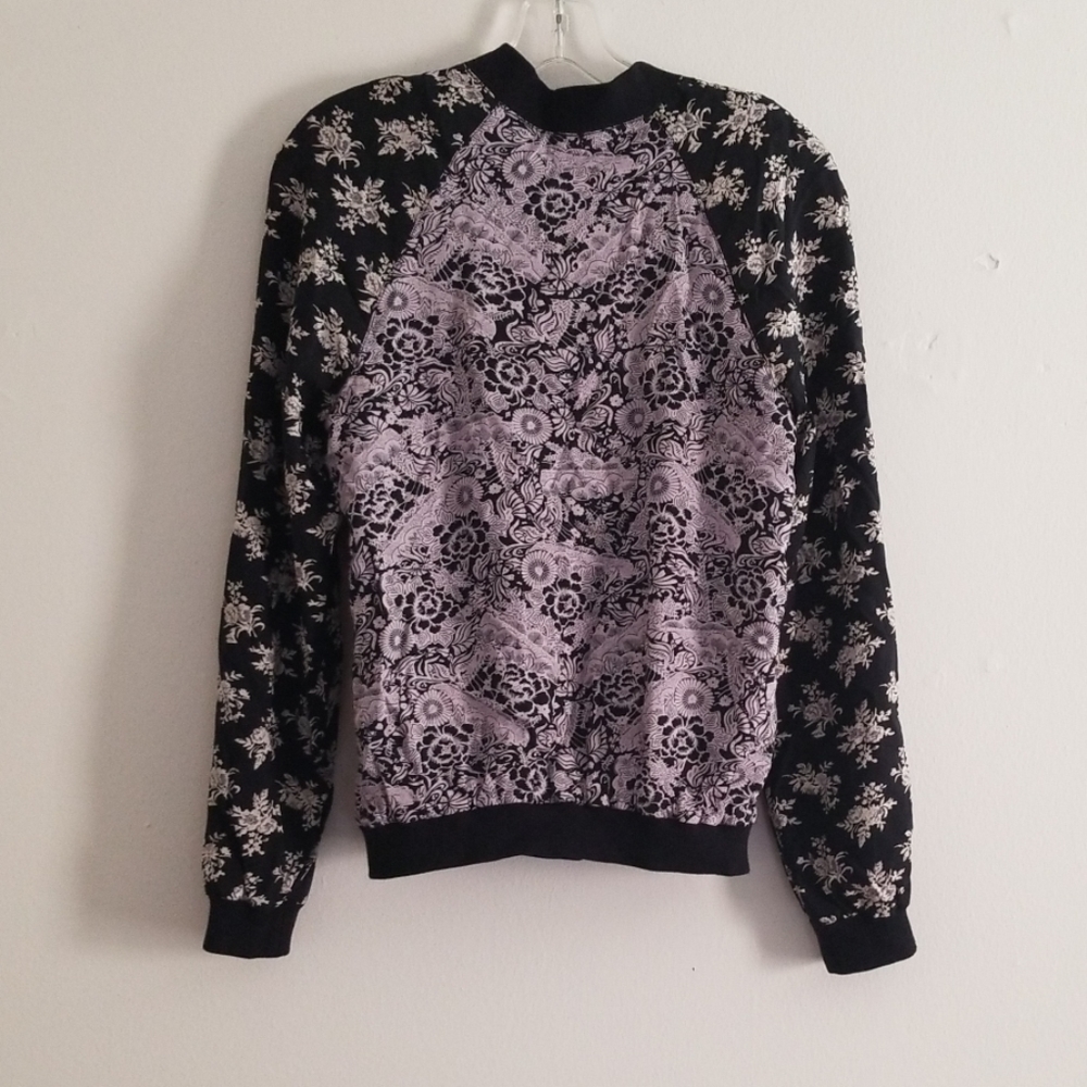 NWT Free People Floral Bomber Jacket - Picture 4 of 6